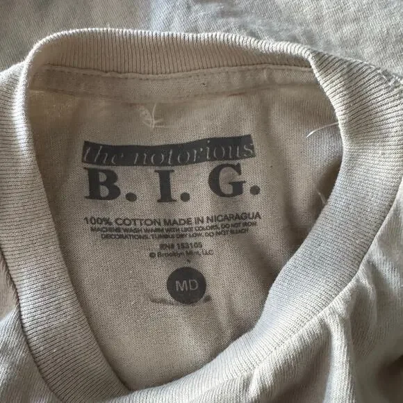 Biggie Retro B.I.G. NWOT Tshirt SZ - Picture 4 of 4